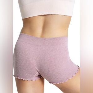 Laura Ashley Mauve Ribbed Women's Sleep Shorts
